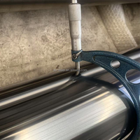 Baril de cylindre de meulage d'acier inoxydable de la haute précision ± 1% de tube de cylindre en acier avec la surface laminée à chaud pour les circuits hydrauliques
