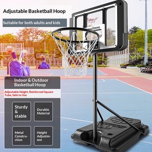 Canasta de Baloncesto Portátil, Removible, Ajustable en Altura, Resistente, para Exteriores, con Ruedas - Product Image 6