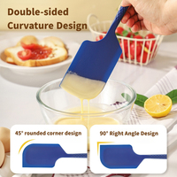 Spatule en silicone résistante à la chaleur, antiadhésive, flexible, pour gratter la crème au beurre, mélanger, pâtisserie, cuisson, ustensile de cuisine, passe au lave-vaisselle