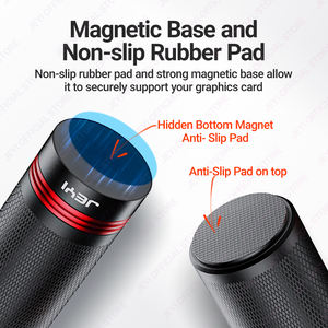 Jeyi pabrik aluminium Aloi pemegang dukungan dengan dasar magnetik 50mm/80mm * 34mm kartu grafis tinggi disesuaikan dalam stok - Product Image 6