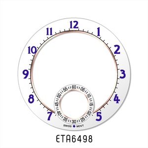 Nouveau style cadran personnalisé mat et brillant squelette 38mm pour le <span class=keywords><strong>mouvement</strong></span> automatique <span class=keywords><strong>ETA</strong></span> <span class=keywords><strong>6497</strong></span> <span class=keywords><strong>ETA</strong></span> 6498 blanc ou noir petite seconde à 6H - Product Image 5