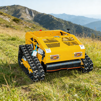 Livraison Gratuite Tondeuse à Gazon Robotisée Intelligente Sans Fil à Chenilles avec GPS et Largeur de Coupe de 1000 mm