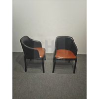 Meubles de restaurant et de café commerciaux, table carrée en bois, banquette en forme de L, chaise en cuir rembourrée