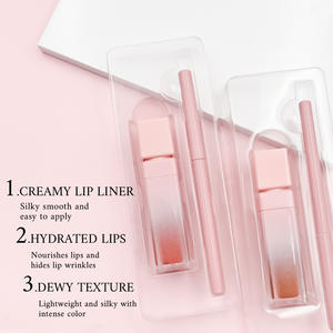 Groothandel Biologische <span class=keywords><strong>2</strong></span> In 1 Beauty Cadeau Roze Lipliner En Lipgloss Set Dagelijks Gebruik Make-Up Lipgloss Kits Met Mat Effect - Product Image 6