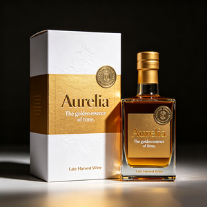 Boîte en papier pliable avec logo personnalisé, dorure à chaud, emballage de vin blanc doux récolté tard, vente en gros, directement de l'usine - Product Image 3