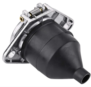 <span class=keywords><strong>Prise</strong></span> de <span class=keywords><strong>remorque</strong></span> de type Euro 7 voies 24V connecteur de <span class=keywords><strong>remorque</strong></span> à 7 broches Type S Contact à vis Métal Facile à installer Avec couvercle - Product Image 4