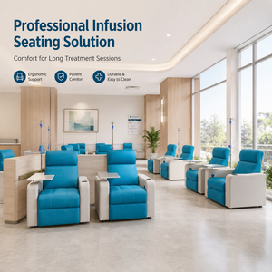 Sillón Reclinable Médico Plegable Multifuncional Manual para Donación de Sangre y Diálisis, Mobiliario Hospitalario al por Mayor - Product Image 4