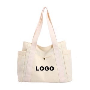 Женская хлопковая Холщовая Сумка На Молнии - Product Image 1