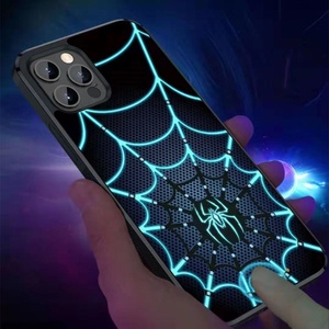 Il nuovo modello di tendenza EL luminoso sposterà la custodia del telefono per iPhone 12 13 14 15 Pro Max smerigliato superficie in <span class=keywords><strong>acciaio</strong></span> inossidabile personalizzata - Product Image 3