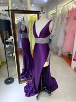 Collection 2026 – Robe de soirée élégante longue jusqu'au sol avec dentelle, coupe sirène, pour femme, idéale pour bal de promo ou demoiselle d'honneur