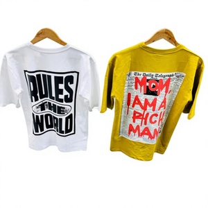 Nouvelle marque de mode demi-manches 100% coton DTF t-shirt pour hommes été conception ample motif imprimé haut Anti-rides coupe surdimensionnée - Product Image 1
