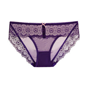 Модные женские сексуальные горячие прозрачные трусики с низкой талией, кружевные сексуальные трусики для девочек, Прозрачное нижнее белье - Product Image 4