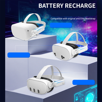 Paket Baterai Eksternal Portabel 5000mAh untuk Meta Quest 3S/3/2/Pro/PICO 4 Headset VR Power Bank Aksesoris Pengisian Daya