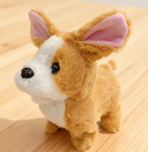Plush điện Corgi Puppy đồ chơi, sống động như thật, có thể đi bộ và vỏ cây, thích hợp cho trẻ em và vật nuôi. - Product Image 3