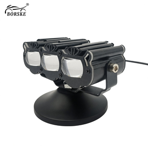 Faro LED Súper Brillante para Motocicleta, 3 Lentes, Luz Blanca y Amarilla de Doble Color, Luz Intermitente, Luz Alta y Baja - Product Image 3