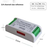 Décodeur led dmx 512 de haute qualité Contrôleur DMX 3CH ou 4CH