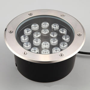 18W IP67 al aire libre impermeable empotrado piso redondo Led cubierta jardín enterrado <span class=keywords><strong>luz</strong></span> subterránea enterrada - Product Image 1