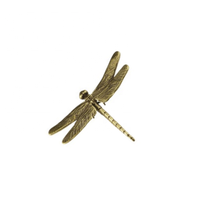 Laiton insecte libellule statue simulation libellule jouet maison pendule laiton fonte ornement