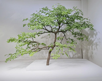 Arbre d'érable vert artificiel réaliste pour centre commercial, hôtel, restaurant, jardin, parc, décoration paysagère extérieure et intérieure