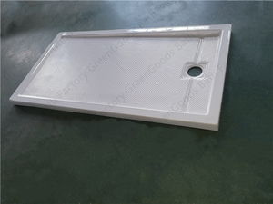 Pomme de douche carrée blanc, à rainure d'angle, <span class=keywords><strong>plan</strong></span> de douche - Product Image 2