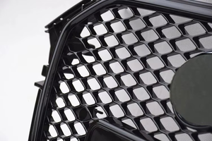 US Stock Car 2013-2016 <span class=keywords><strong>A4</strong></span> S4 Parachoques delantero Rejilla negra Estilo RS4 Malla Honeycomb Grill para Audi <span class=keywords><strong>A4</strong></span> S4 2013 2014 <span class=keywords><strong>2015</strong></span> 2016 - Product Image 3