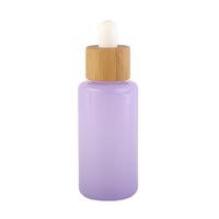 20ML Leere Farbige Mattierte Zylinderflasche mit Heißprägung und Flachschulter für Serum Ätherisches Öl Gummiball-Tropfer Sprühglasflasche