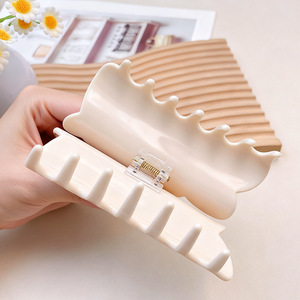 Kẹp tóc acrylic hình thỏ bông dễ thương cỡ lớn dành cho nữ, tóc dày, phong cách Hàn Quốc, bán buôn phụ kiện tóc - Product Image 4