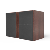Speaker rak buku sistem Mini kayu 40W speaker dalam ruangan Home Theater dengan RCA dan input USB untuk kualitas suara Hifi