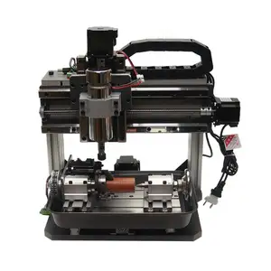 DIY CNC 3020F 3/4/5 축 2 in 1 PVC 조각기 300x200mm CNC 라우터 조각 드릴링 및 밀링 머신 500W USB 포트