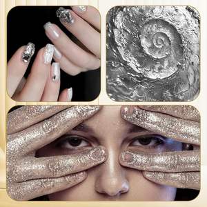 Fournisseur d'usine – Boîte de 1 kg de paillettes métalliques plaquées or de haute qualité pour résine à ongles, peinture et décoration de maquillage - Product Image 2