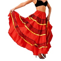 Femmes contemporain stage volants salle de bal danse jupes scène Performance Costume scène danse porter