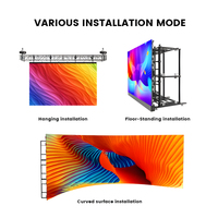Écran LED d'affichage vidéo incurvé pour extérieur et intérieur, location de scène, vente chaude, SMD P1.95 P2.6 P2.9 P3.91 P4.81, avec contrôleur