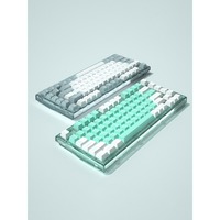 Clavier mécanique FL ESPORTS Q75 82 touches 75% Tri-mode BT sans fil, boîtier PC transparent, Gasket, Hot-swappable, RGB, 3000mAh