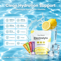 Poudre de nutrition sportive sans sucre et poudre d'électrolytes, mélange de boisson électrolytique en poudre