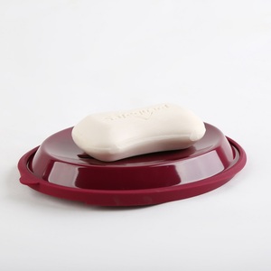 Jabonera Ovalada de Melamina Desmontable, Color Azul Sólido, Organizador de Baño, Accesorios para Hotel y Hogar - Product Image 2