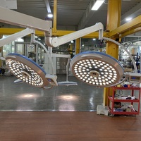 Lampe chirurgicale sans ombre Lekang LK/LED-700/700 LED, montée au plafond, éclairage 40000-160000 Lux, température de couleur 3000-6700K