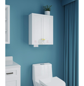 <span class=keywords><strong>Mueble</strong></span> de <span class=keywords><strong>Baño</strong></span> para Montar en la Pared <span class=keywords><strong>con</strong></span> Bisagras de Cierre Suave, 22"x28", Almacenamiento Sobre el Inodoro <span class=keywords><strong>con</strong></span> Estantes Ajustables, para Guardar Papel Higiénico - Product Image 2