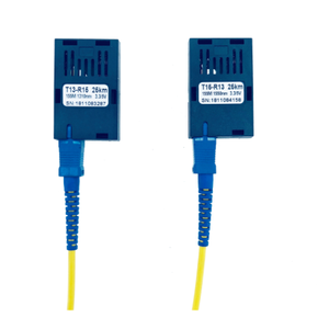 1 Par <span class=keywords><strong>de</strong></span> Conectores SC <span class=keywords><strong>de</strong></span> Fibra Óptica Simple <span class=keywords><strong>de</strong></span> 155M, Transceptor Óptico Bidi <span class=keywords><strong>de</strong></span> 20km 1*9 Módulos para <span class=keywords><strong>Convertidor</strong></span> <span class=keywords><strong>de</strong></span> <span class=keywords><strong>Medios</strong></span> <span class=keywords><strong>de</strong></span> 100M HTB-3100 - Product Image 4