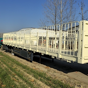 Nouvelle clôture de semi-<span class=keywords><strong>remorque</strong></span> <span class=keywords><strong>pour</strong></span> le transport d'animaux de cargaison Transport de bétail Vente de transporteur de bétail de <span class=keywords><strong>remorque</strong></span> de camion d'<span class=keywords><strong>occasion</strong></span> - Product Image 4