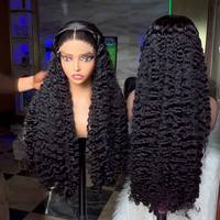Perruques sans colle HD en cheveux humains vierges indiens birmans bouclés, alignés sur les cuticules, pour femmes noires