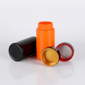 Customized Capsule <b>Bottle</b> Pharmaceutical Packaging HDPE Plastic Capsule For Health Products With Colored Ring Screw Cap - Product Image 3