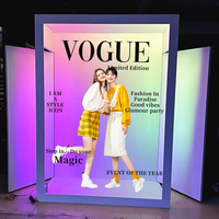 Livraison gratuite en 48H Photo Booth Box Magazine avec lumière d'appoint LED