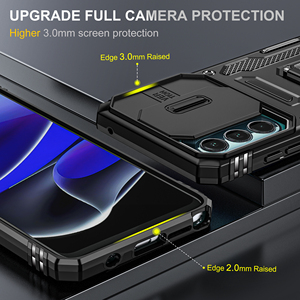 Funda de teléfono con armadura a prueba de golpes para cámara deslizante para Motorola G54 G14 G42 E13 G73 G13 G53 E22 G32 <span class=keywords><strong>G22</strong></span> soporte de anillo de Metal magnético - Product Image 2