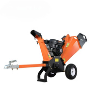 Broyeur à bois à essence 7HP 212cc GS100, broyeur à tambour de 100 mm, broyeur de branches portable de 115 kg pour l'industrie forestière