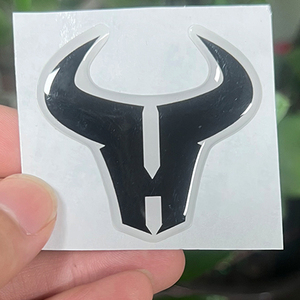 Customized <b>Logo</b> Printing 3D Crystal Resin Adhesive Waterproof Bubble Label for Phone Laptop Epoxy <b>Sticker</b> - Product Image 2