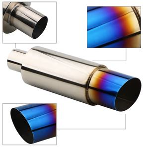 Универсальный 2 "Впускной 3,54", из нержавеющей стали, хромированные выхлопные наконечники для автомобилей, изготовленные на заказ, трубы для глушителя - Product Image 3