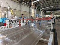 Panneaux de polycarbonate pour serre Machine d'extrudeuse de plastique ondulé en plastique transparent à vagues en PC pour toit terrasse