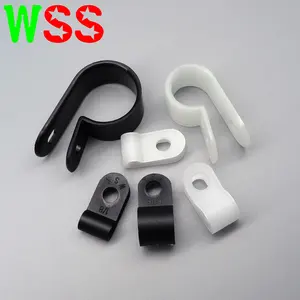 R Type Kabel Klem Verstelbare Nylon Plastic Kabel Clips Ronde Kabel Houder