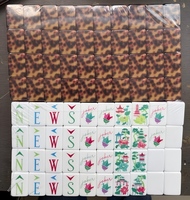 Juego de Mahjong Americano Portátil de Alta Calidad y Ecológico con Diseño de Leopardo, Bloques Acrílicos de 4 Capas, Peso Pesado, Entretenimiento