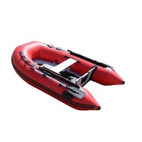 Bateau de pêche en caoutchouc gonflable pliable stable de 12.5 pieds avec plancher en aluminium à la dérive Yacht de sport pour 6 personnes